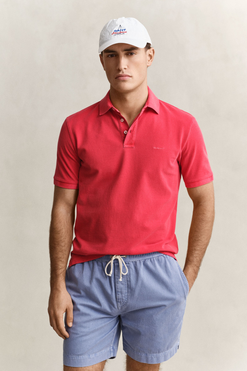 E-shop POLOKOŠILE GANT SUNFADED SS POLO ROSE RED