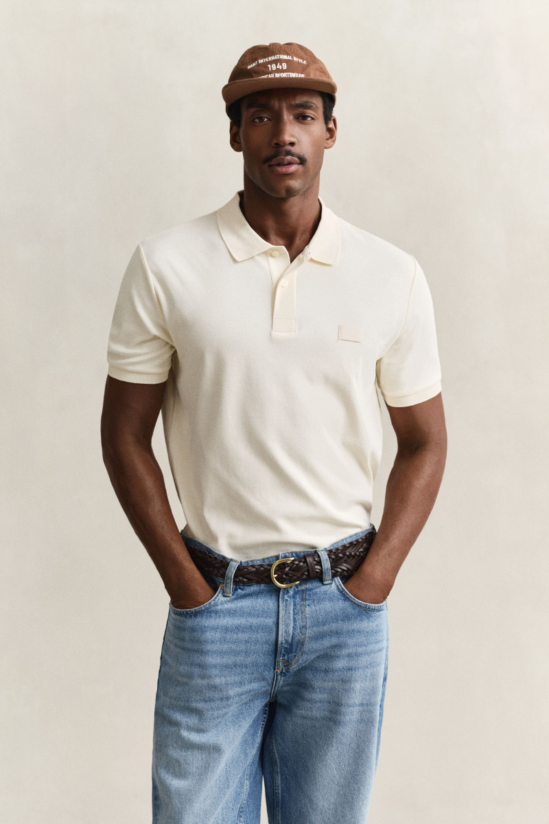 E-shop POLOKOŠILE GANT INTERLOCK SS POLO CREAMED WHITE
