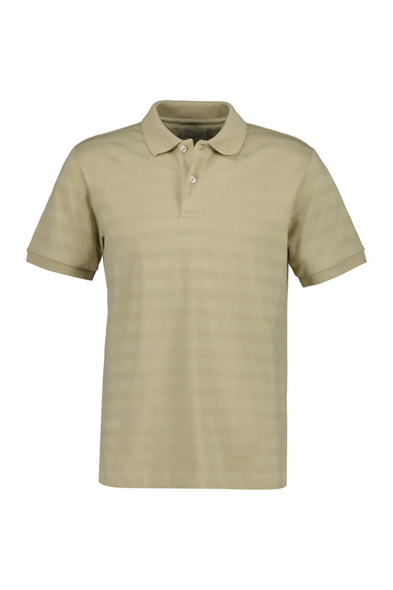 POLOKOŠILE GANT TEXTURE STRIPE SS POLO OAT BEIGE