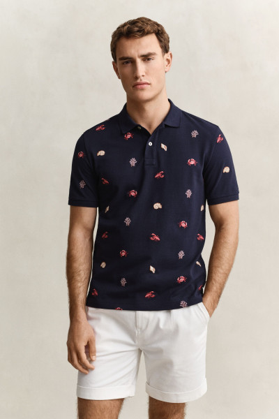 PÓLÓ GANT EMBROIDERED SS POLO - Kép 1