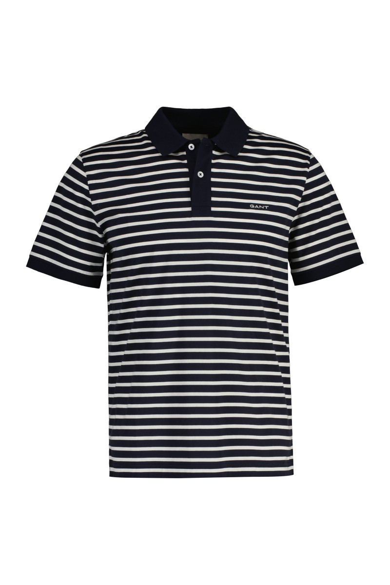POLOKOŠEĽA GANT PIMA STRIPED SS POLO EVENING BLUE