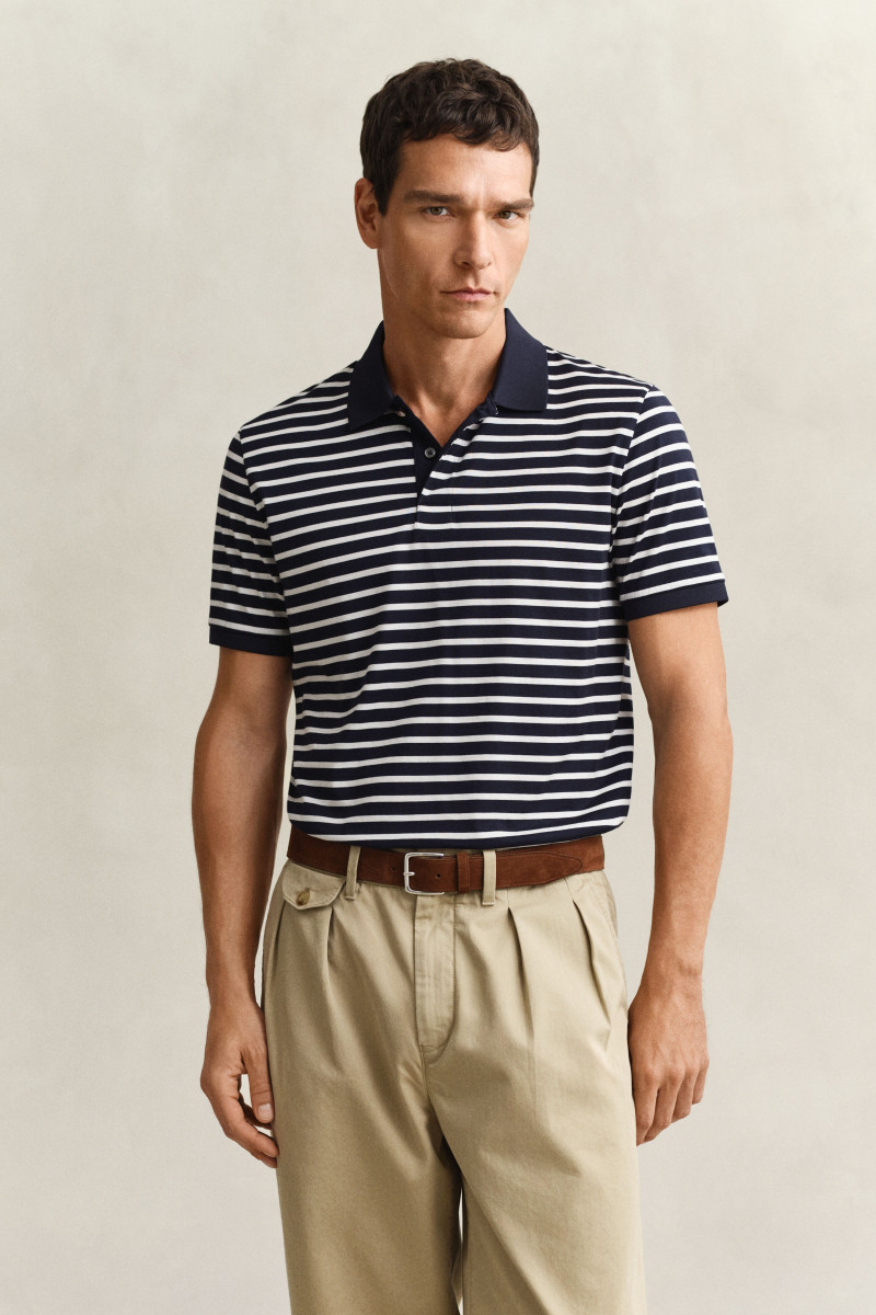 E-shop POLOKOŠILE GANT PIMA STRIPED SS POLO EVENING BLUE
