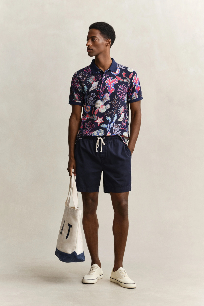 POLOKOŠEĽA GANT PRINTED SS POLO CLASSIC BLUE