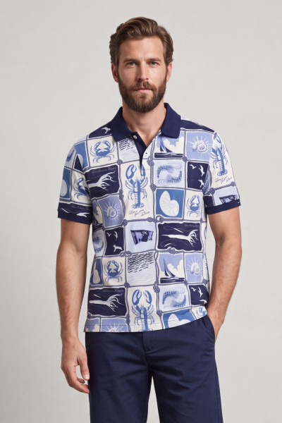 POLOKOŠEĽA GANT PRINTED SS POLO - Fotografia č. 1