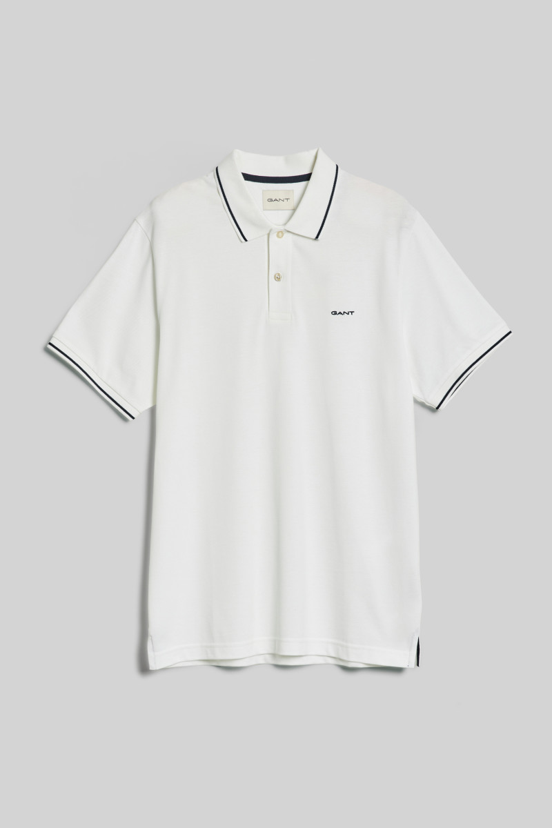 E-shop POLOKOŠILE GANT TIPPING SS PIQUE POLO WHITE