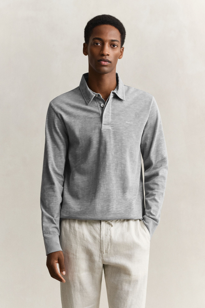 E-shop POLOKOŠILE GANT WASHED SLUB HEAVY RUGGER CERAMIC GREY