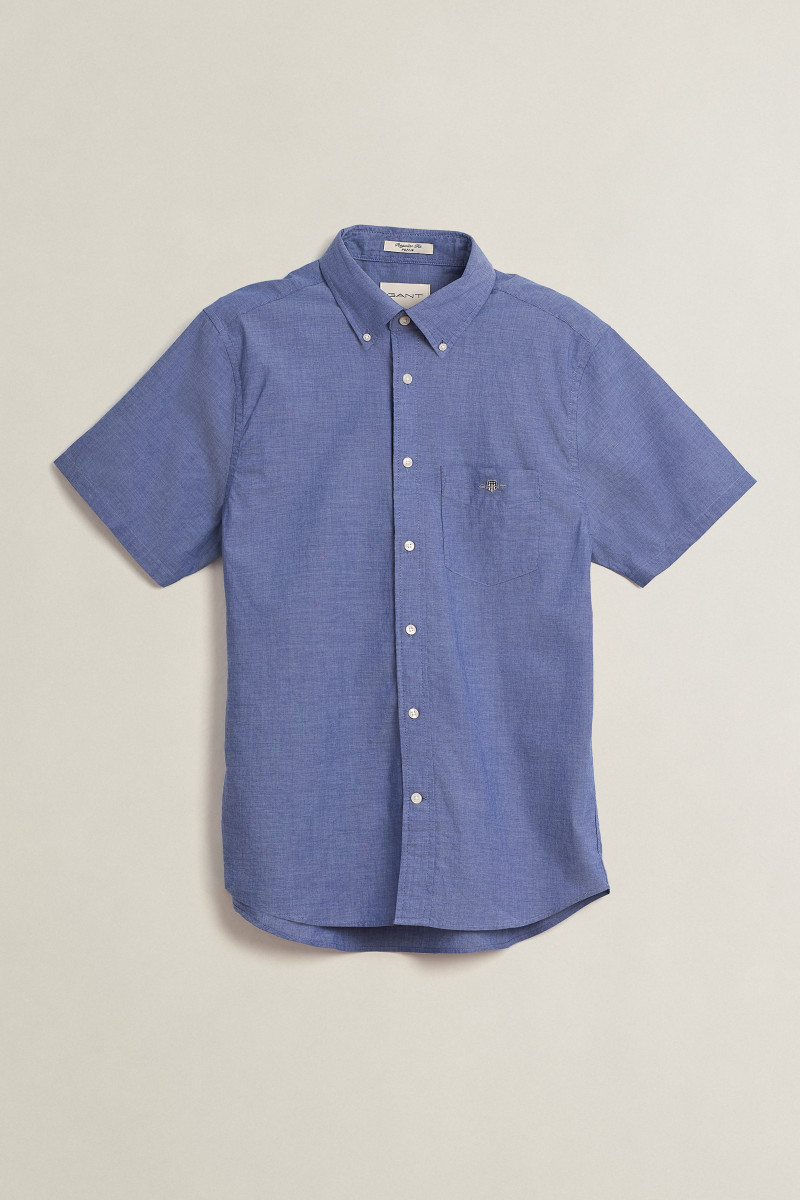 E-shop KOŠILE GANT REG CLASSIC POPLIN SS SHIRT COLLEGE BLUE