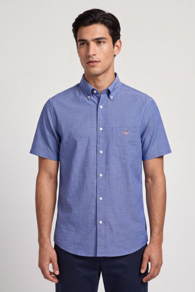 KOŠEĽA GANT REG CLASSIC POPLIN SS SHIRT - Fotografia č. 1