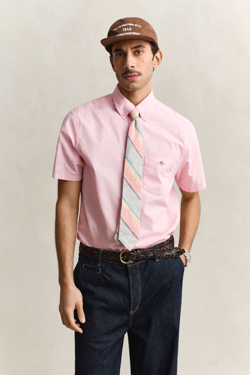 KOŠILE GANT REG CLASSIC POPLIN SS SHIRT WASHED PINK