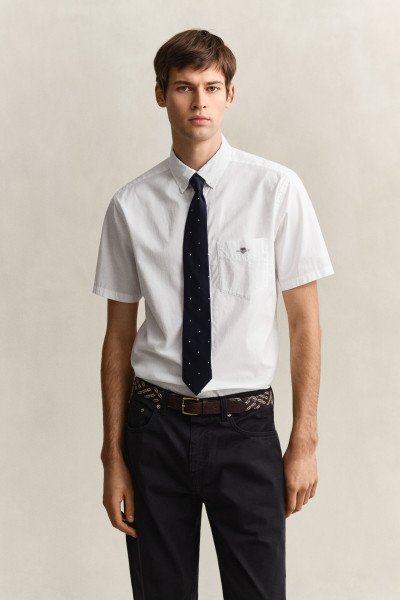 KOŠEĽA GANT REG CLASSIC POPLIN SS SHIRT - Fotografia č. 1