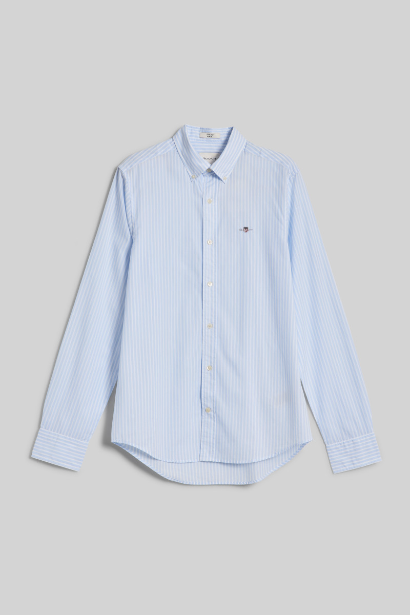 E-shop KOŠILE GANT SLIM CLASSIC POPLIN STRIPE SHIRT LIGHT BLUE