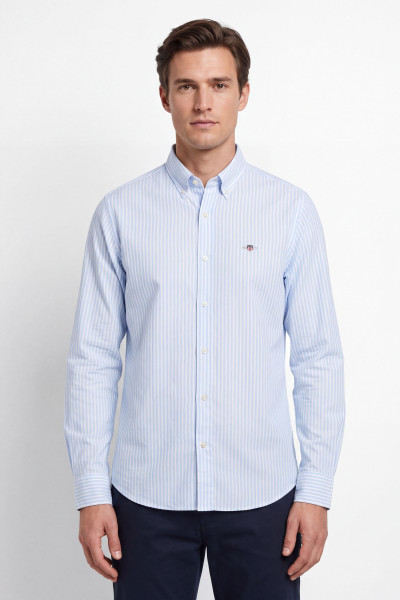 KOŠEĽA GANT SLIM CLASSIC POPLIN STRIPE SHIRT - Fotografia č. 1