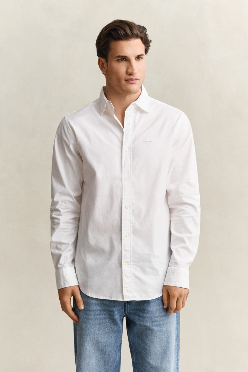KOŠILE GANT REG PINPOINT OXFORD SHIRT WHITE
