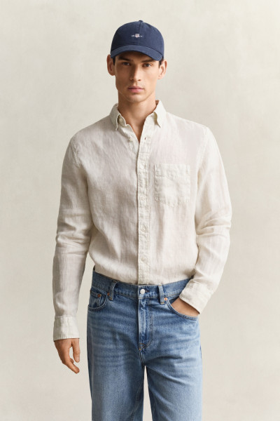 ING GANT REG GMNT DYED LINEN SHIRT - Kép 1
