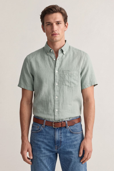 KOŠEĽA GANT REG GMNT DYED LINEN SS SHIRT - Fotografia č. 1