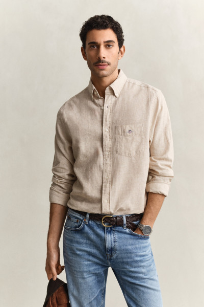 KOŠEĽA GANT REG COTTON LINEN SHIRT - Fotografia č. 1