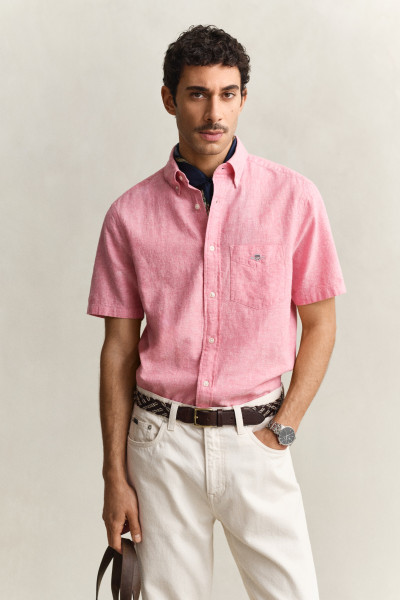 ING GANT REG COTTON LINEN SS SHIRT - Kép 1