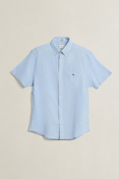 KOŠILE GANT REG COTTON LINEN SS SHIRT - Fotografie č. 1