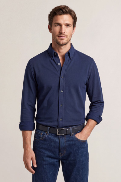 KOŠEĽA GANT REG JERSEY PIQUE STRETCH SHIRT - Fotografia č. 1
