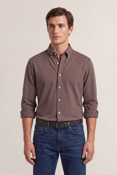 KOŠEĽA GANT REG JERSEY PIQUE STRETCH SHIRT - Fotografia č. 1