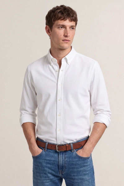 KOŠEĽA GANT REG JERSEY PIQUE STRETCH SHIRT - Fotografia č. 1