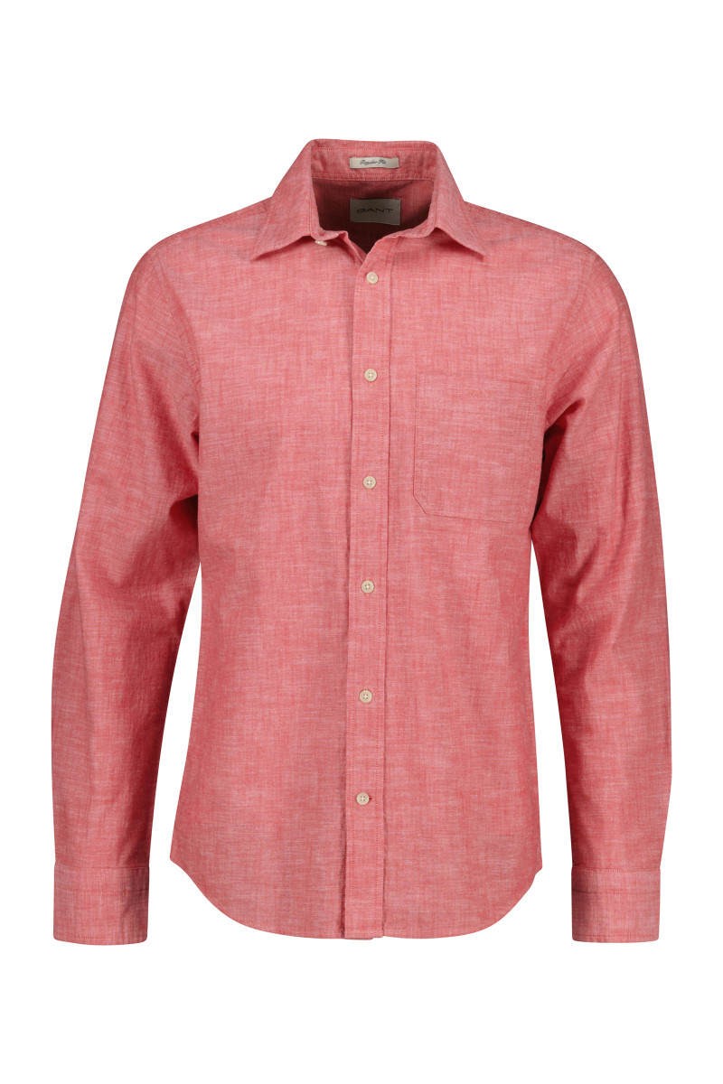 KOŠILE GANT REG CHAMBRAY SHIRT ROSE RED
