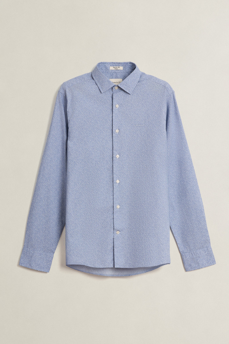 E-shop KOŠILE GANT REG POPLIN AOP SHIRT FADED DENIM