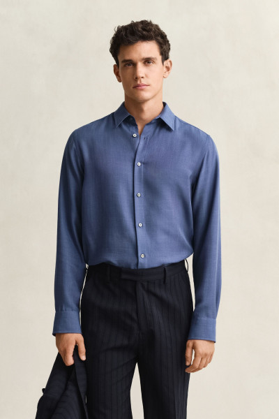 KOŠILE GANT REG LYOCELL SHIRT - Fotografie č. 1