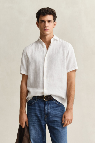 ING GANT REG LINEN SS SHIRT - Kép 1