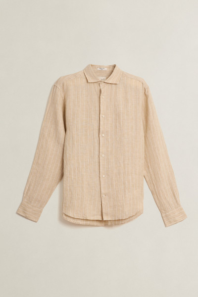 KOŠILE GANT REG LINEN STRIPE SHIRT - Fotografie č. 1