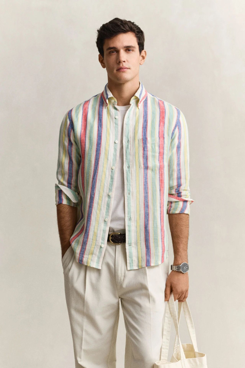 KOŠILE GANT REG MULTISTRIPE LINEN SHIRT MULTICOLOR