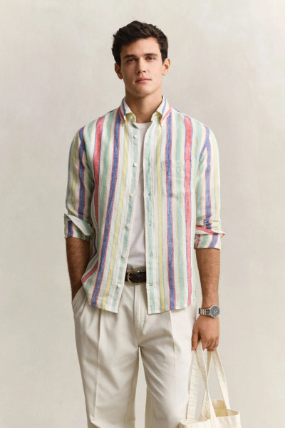 ING GANT REG MULTISTRIPE LINEN SHIRT - Kép 1