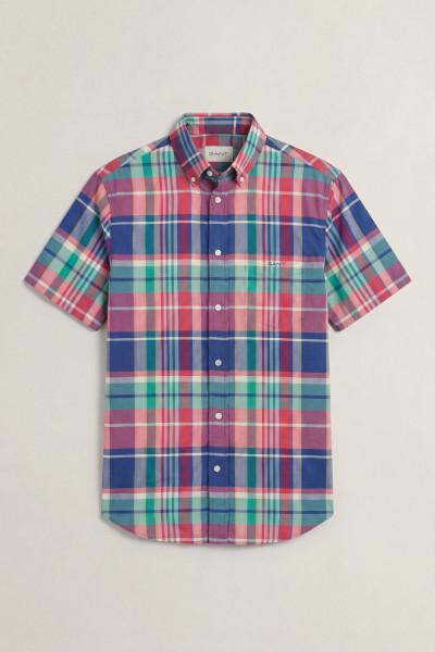 ING GANT REG INDIAN MADRAS CHECK SS SHIRT - Kép 1