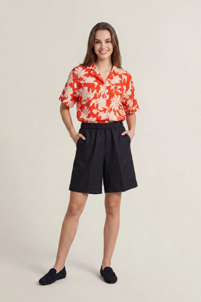 ŠORTKY GANT LINEN BLEND PULL ON SHORTS - Fotografie č. 1