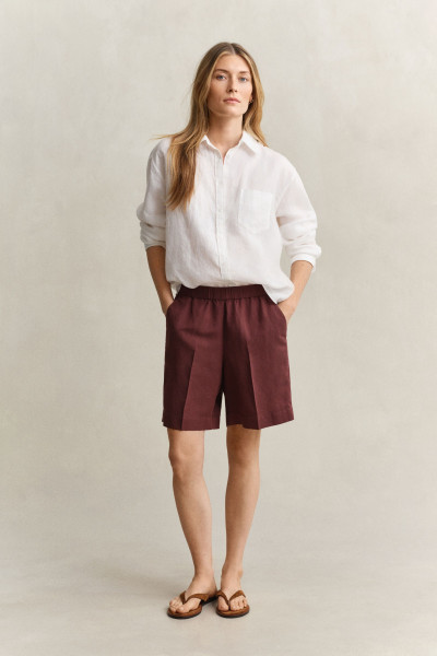 ŠORTKY GANT LINEN BLEND PULL ON SHORTS - Fotografie č. 1