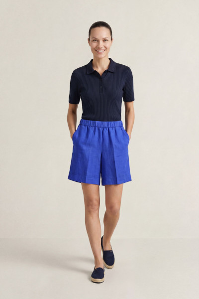 ŠORTKY GANT LINEN BLEND PULL ON SHORTS - Fotografie č. 1