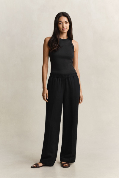 NADRÁG GANT LINEN BLEND PULL ON PANTS - Kép 1