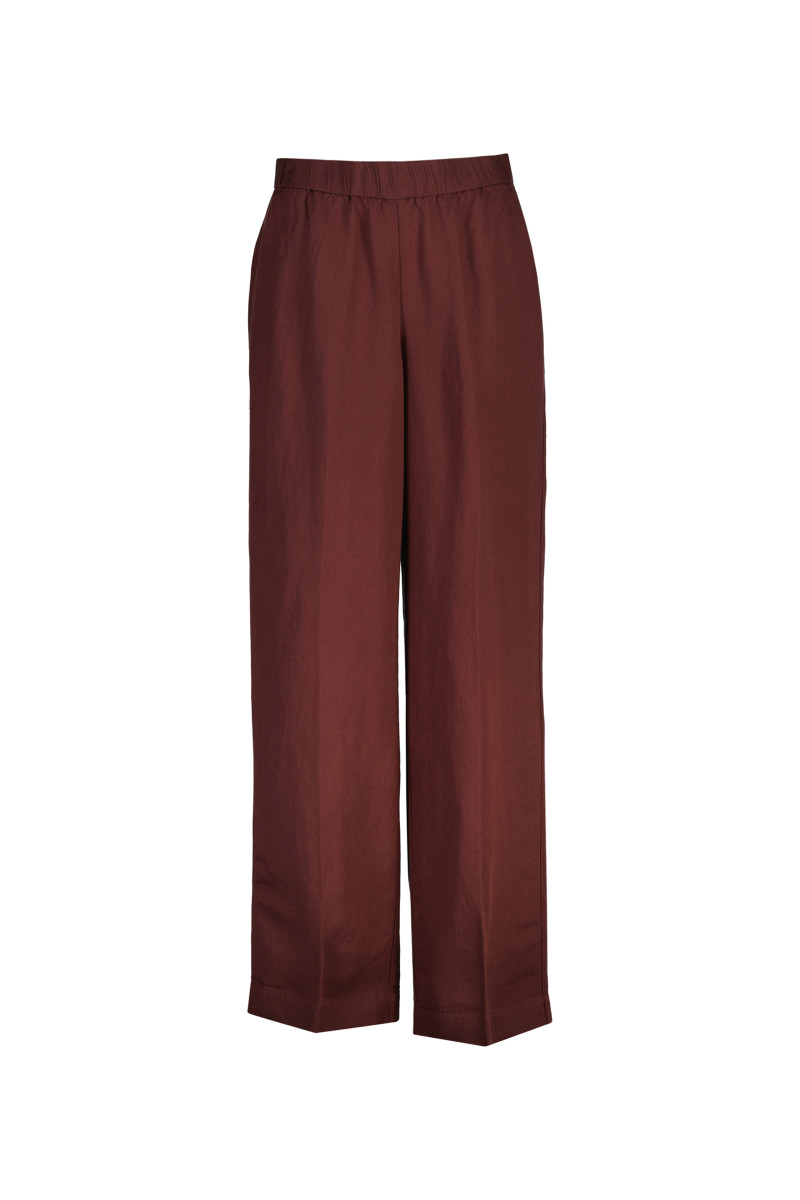NOHAVICE GANT LINEN BLEND PULL ON PANTS FRESH SOIL