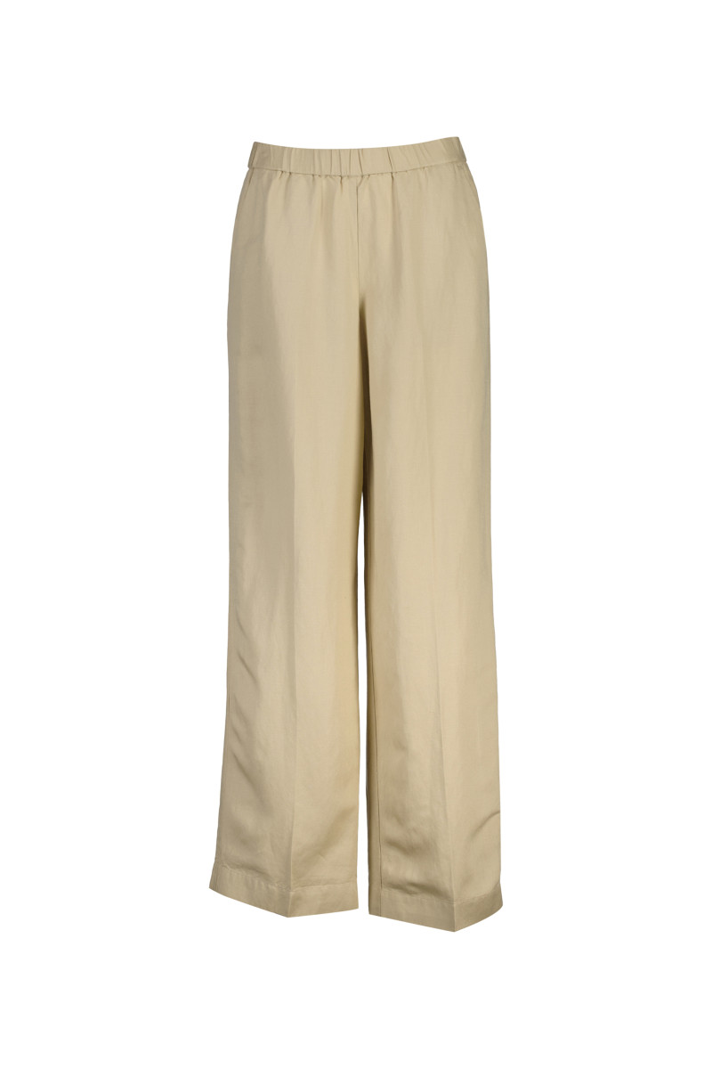 NOHAVICE GANT LINEN BLEND PULL ON PANTS OAT BEIGE