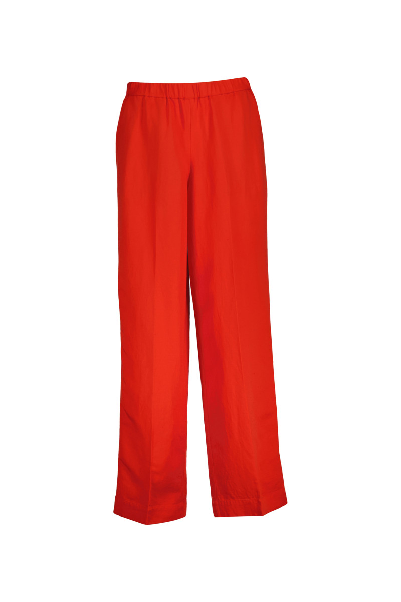 NOHAVICE GANT LINEN BLEND PULL ON PANTS PERFECT RED