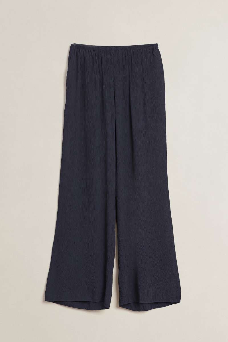 KALHOTY GANT FLUID CRINKLE PULL ON PANTS EVENING BLUE