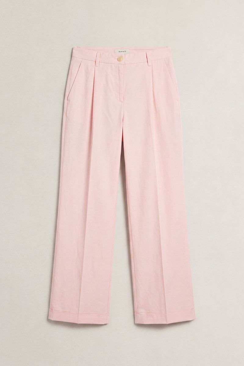 NOHAVICE GANT TAILORED FLUID PANTS APRICOT PINK