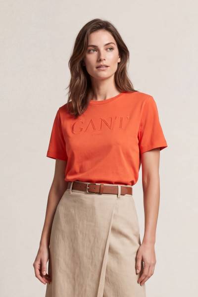 TRIČKO GANT REG TONAL GRAPHIC SS T-SHIRT - Fotografia č. 1