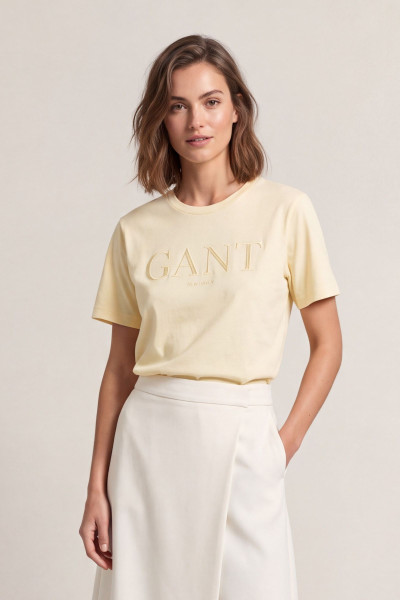 TRIČKO GANT REG TONAL GRAPHIC SS T-SHIRT - Fotografia č. 1