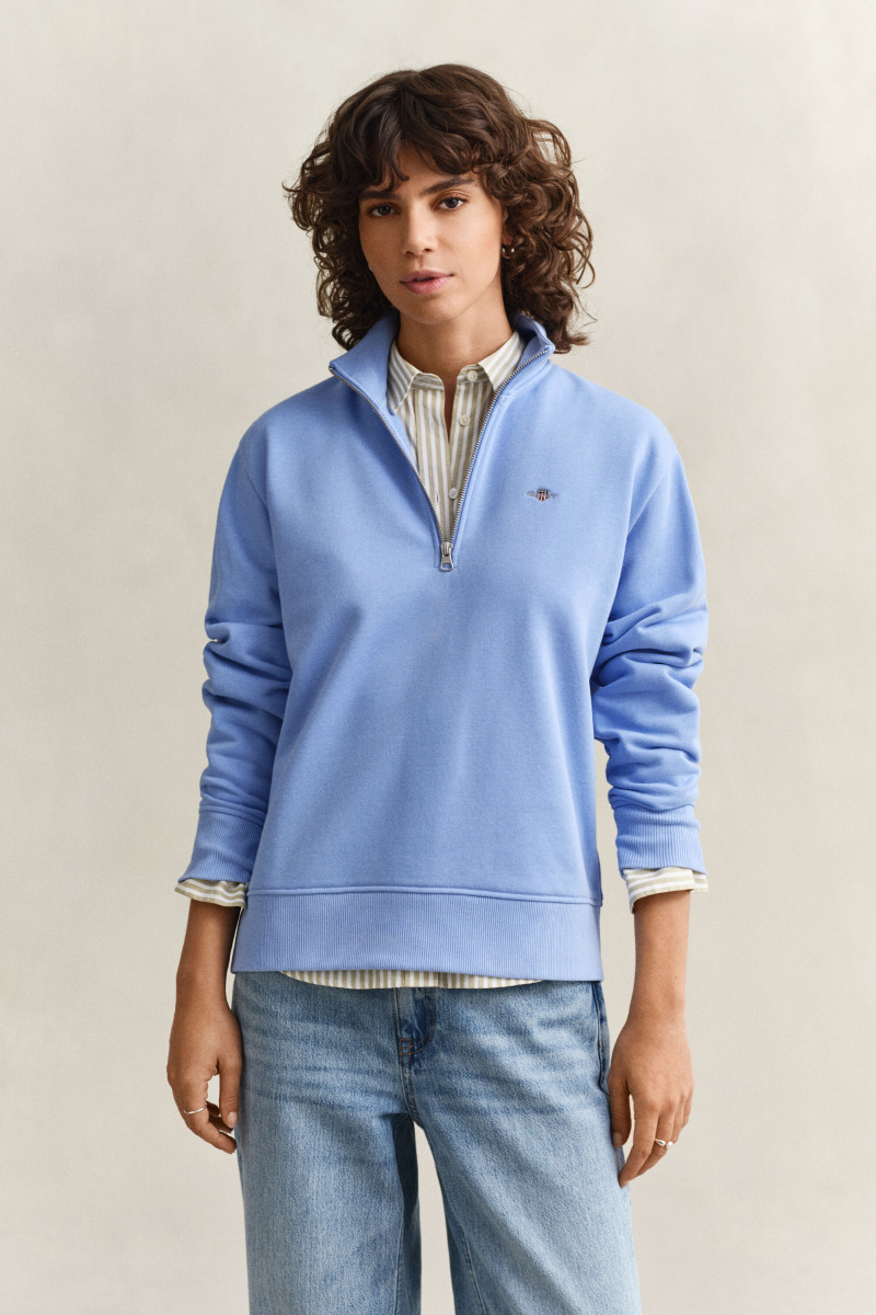 E-shop MIKINA GANT SHIELD HALF-ZIP PALACE BLUE