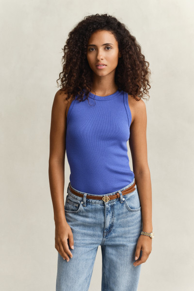 TOP GANT HIGH NECK RIB TANK TOP - Kép 1