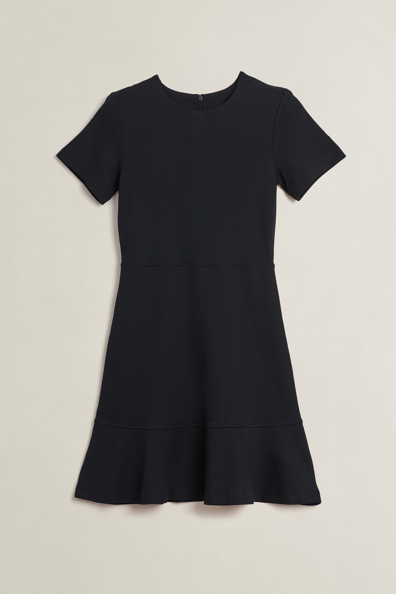 ŠATY GANT FLARE SS JERSEY DRESS BLACK