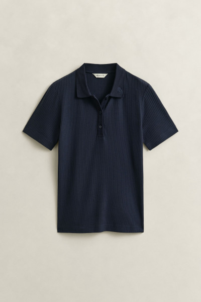 PÓLÓ GANT SLIM RIBBED SS POLO - Kép 1