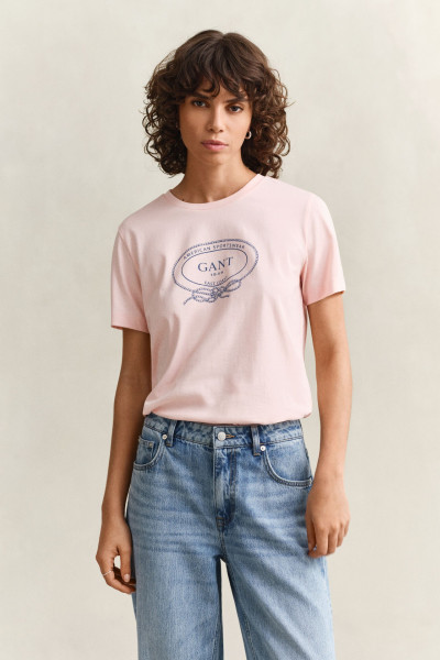 PÓLÓ GANT GRAPHIC PRINT SS T-SHIRT - Kép 1