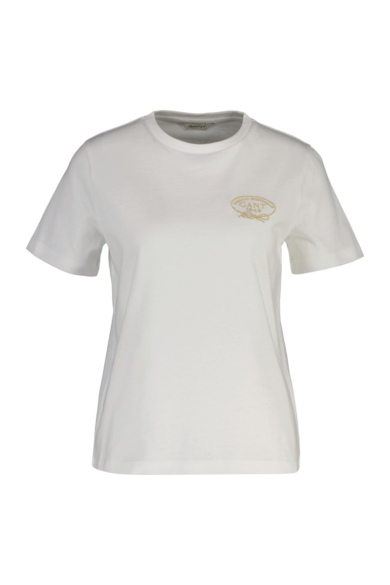 TRIČKO GANT ROPE GRAPHIC SS T-SHIRT EGGSHELL